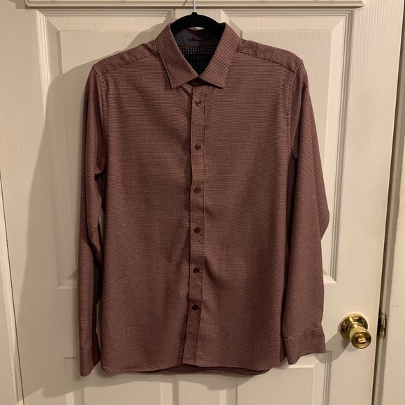TED BAKER Notrip LS Diamond Print Shirt - Picture 1 of 13